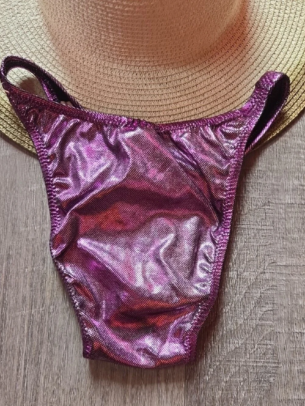 Skinz Metallic Purple/pink Bikini Set